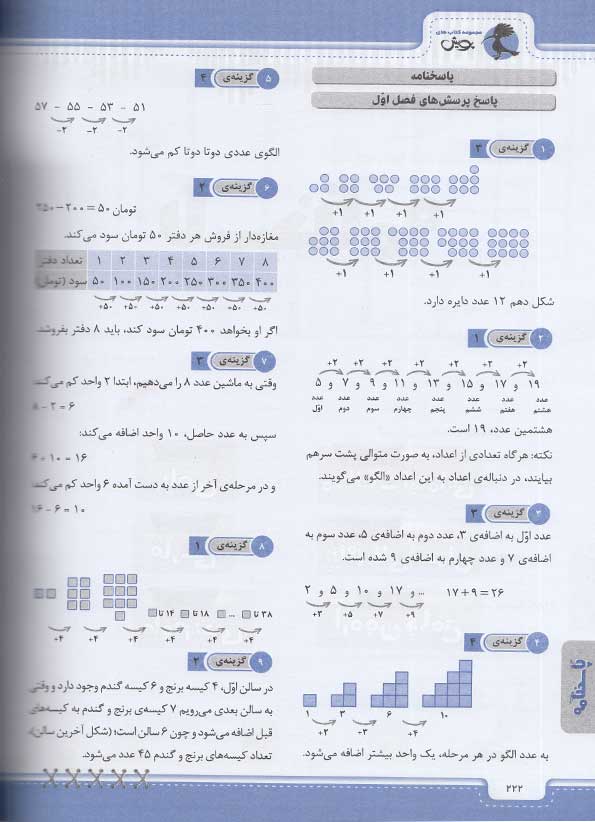 فهرست کتاب جامع تیزهوشان سوم ابتدایی پا به پا پویش 