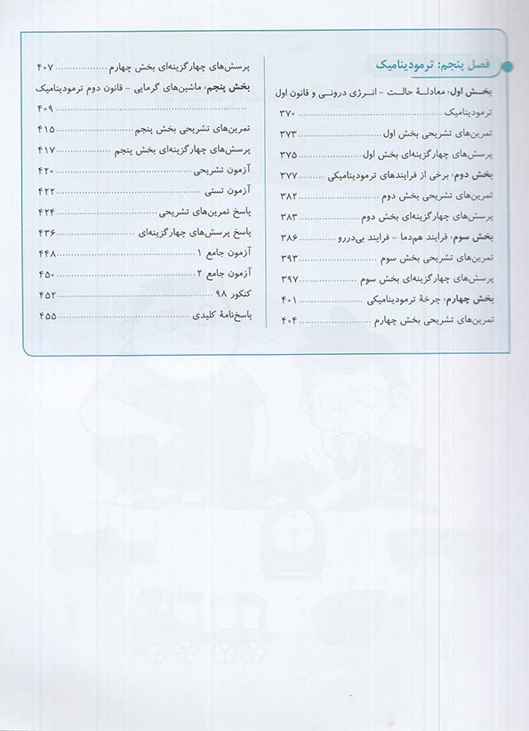 فهرست کتاب سه بعدی فیزیک دهم رشته ریاضی الگو