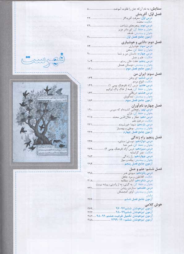 کتاب نیترو فارسی تیزهوشان ششم ابتدایی جلد اول پویش